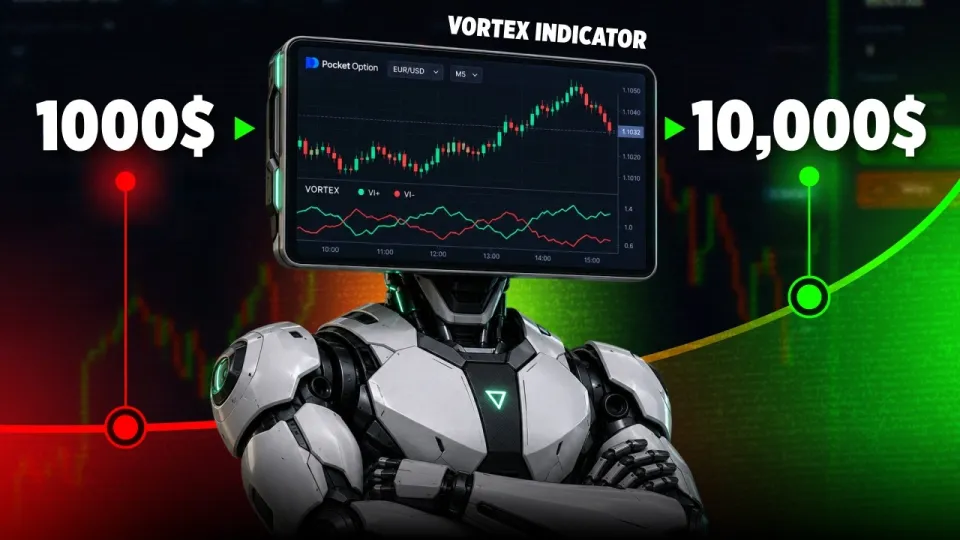 Покет опшн стратегия! Разгон на ОТС с индикатором VORTEX от А до Я